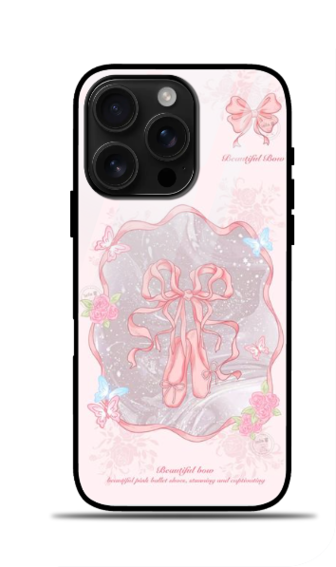 Ballerina Baby iPhone Glass Case White iPhone 16 Pro