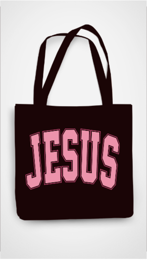 Jesus Black Large Zipper Tote ✨✝️