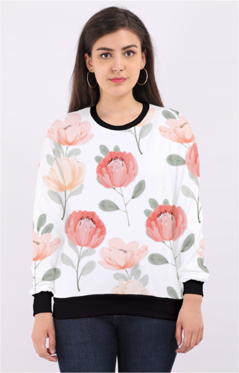 Vintage Peonies Sweatshirt 🌸✨