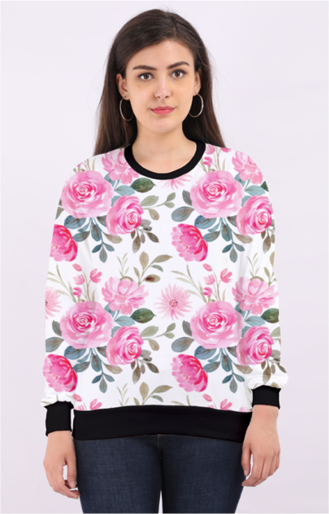 Pink Rose Sweatshirt 🌹💖