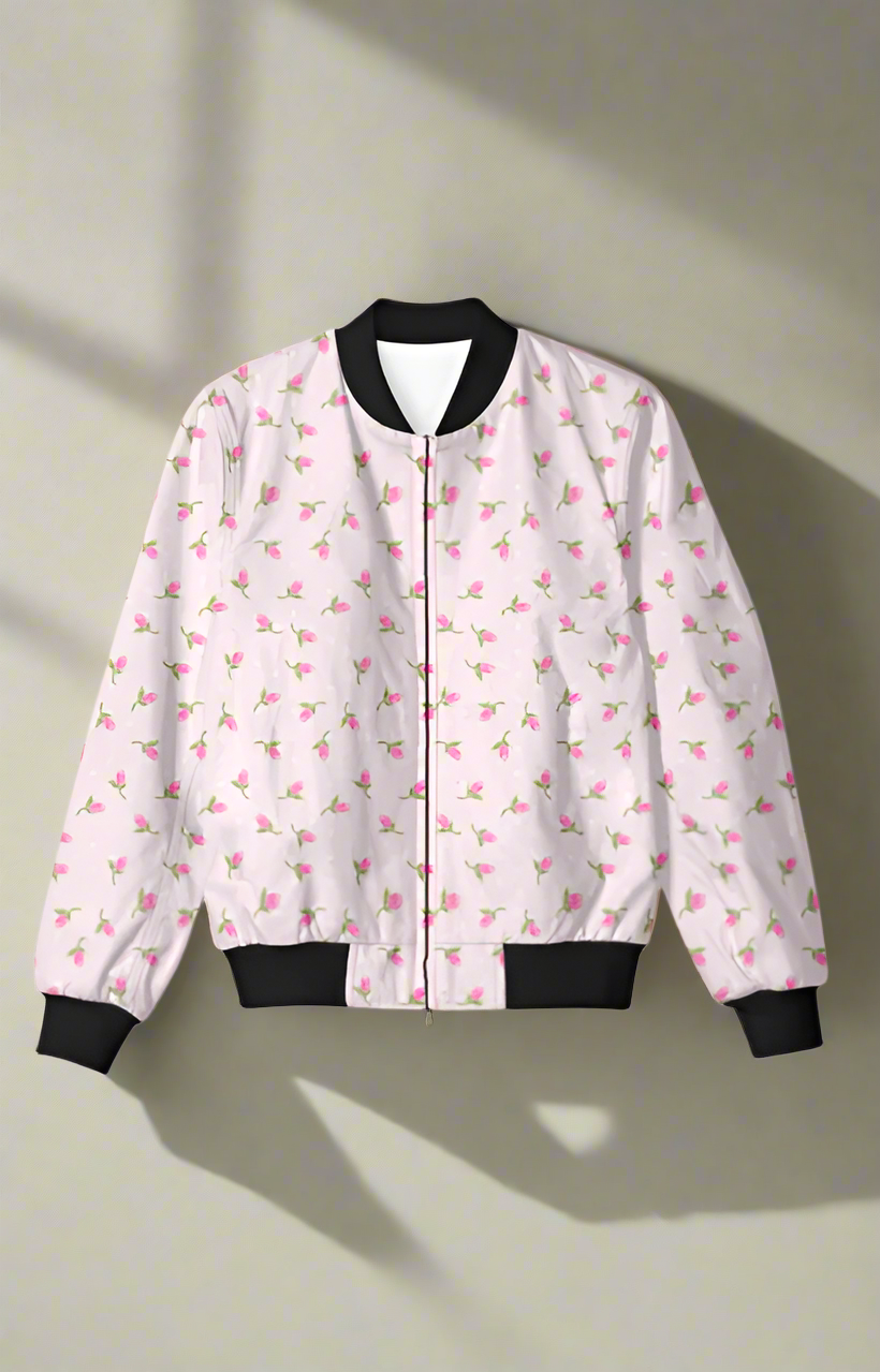 Pink Bud Bomber Jacket 🌸💖