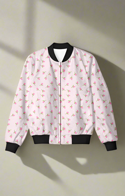 Pink Bud Bomber Jacket 🌸💖