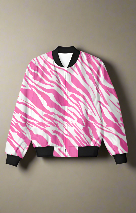 Pink Zebra Bomber Jacket 🦓💖