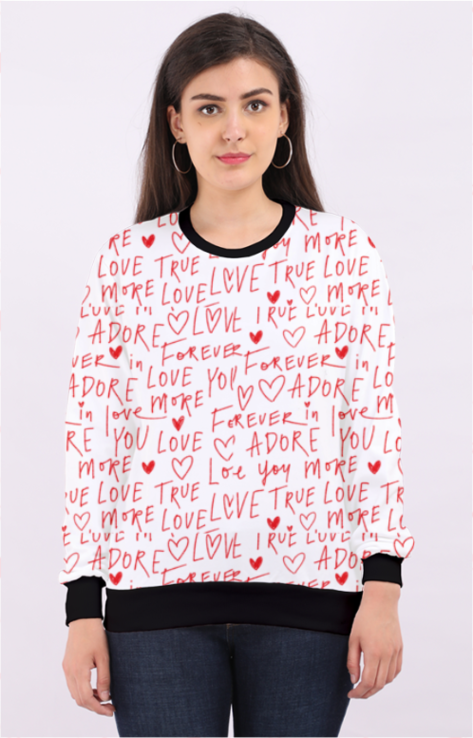 Love Doodle All Over Sweatshirt ✨💖