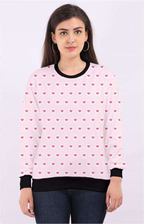 Pink Coquette Hearts Sweatshirt 💕✨