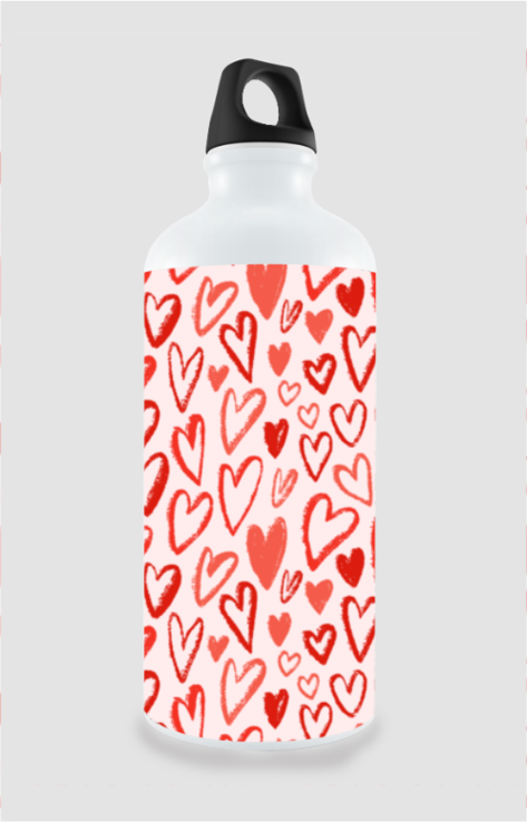 Crayon Heart Water Bottle 🎨💖