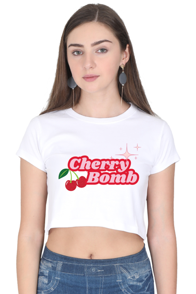 Cherry Bomb Crop Tee 🍒✨