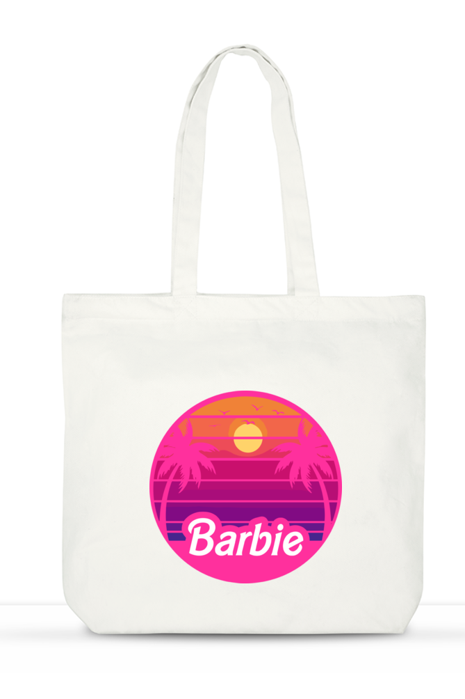 Sunset Beach Barbie Large Tote Bag 🌅💖