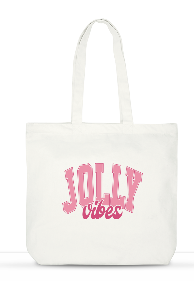 Jolly Vibes Large Tote Bag 🎀✨