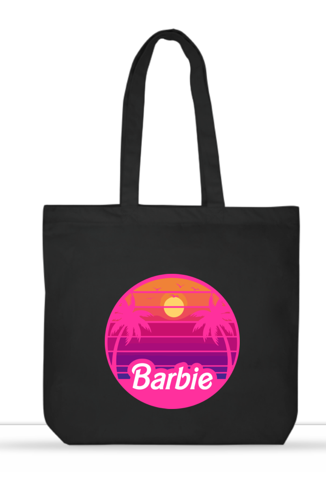 Sunset Beach Barbie Large Tote Bag 🌅💖