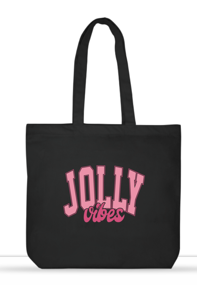 Jolly Vibes Large Tote Bag 🎀✨