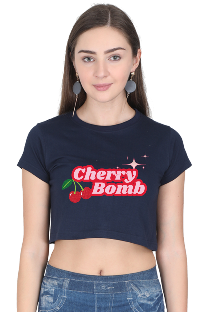 Cherry Bomb Crop Tee 🍒✨