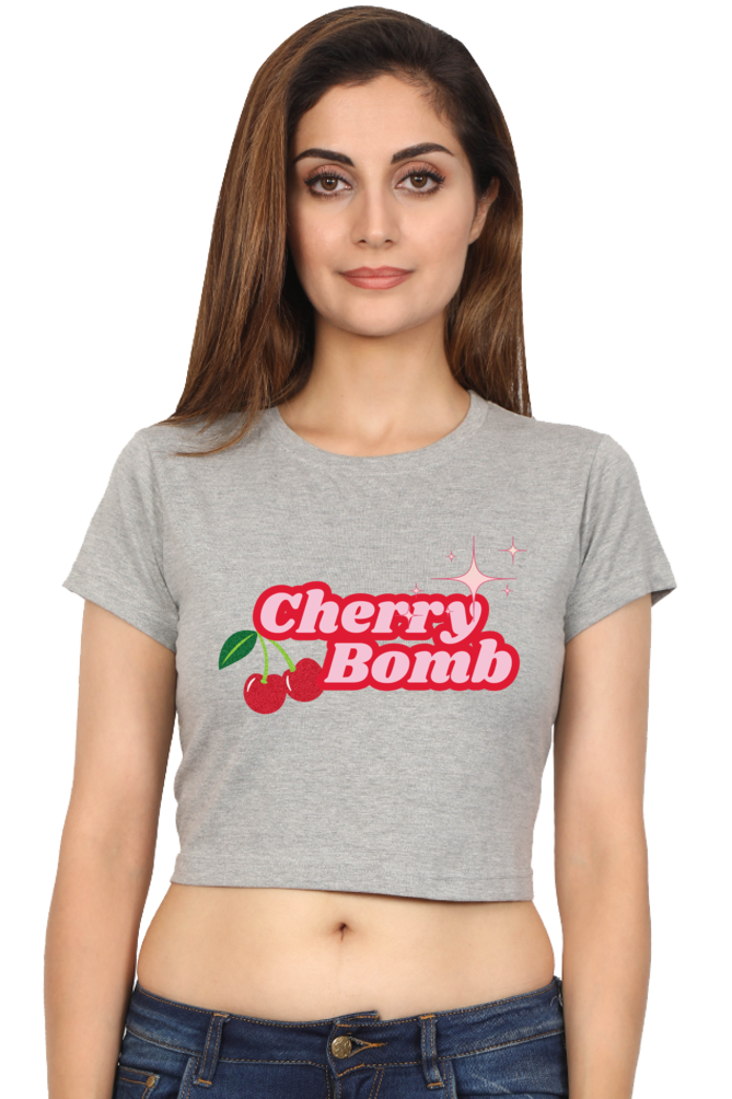 Cherry Bomb Crop Tee 🍒✨