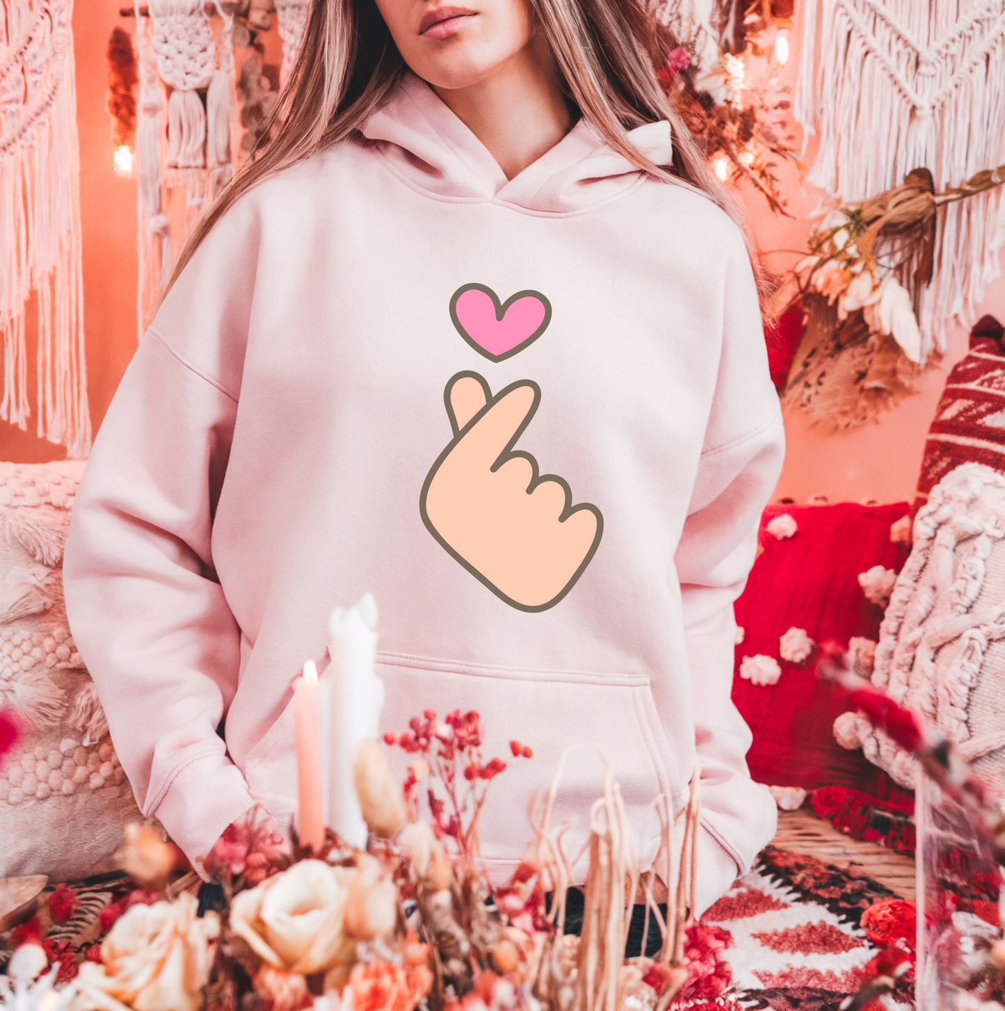 Korean Heart Sweatshirt 💖🇰🇷