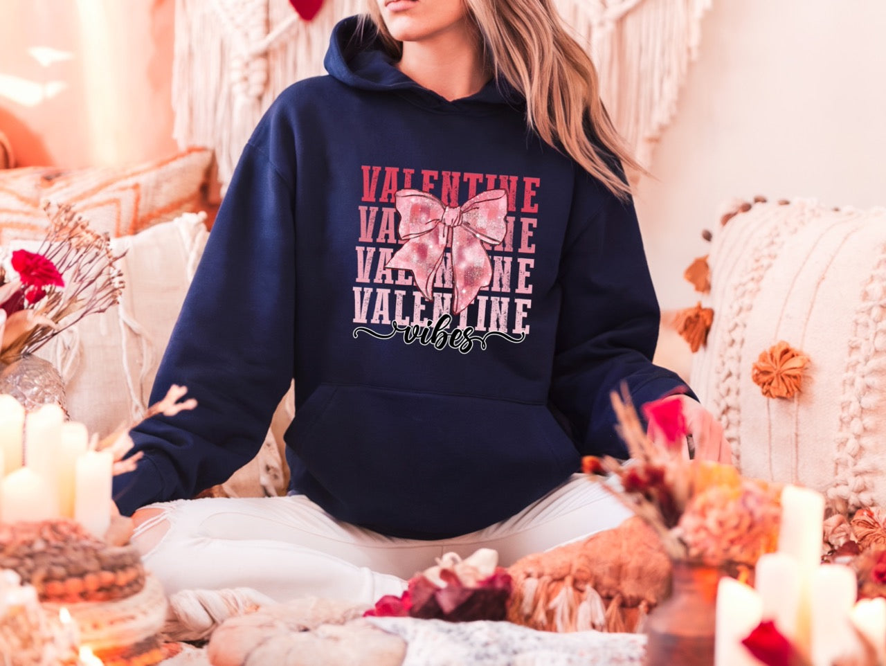 Valentine Vibes Hoodie ❤️🌸