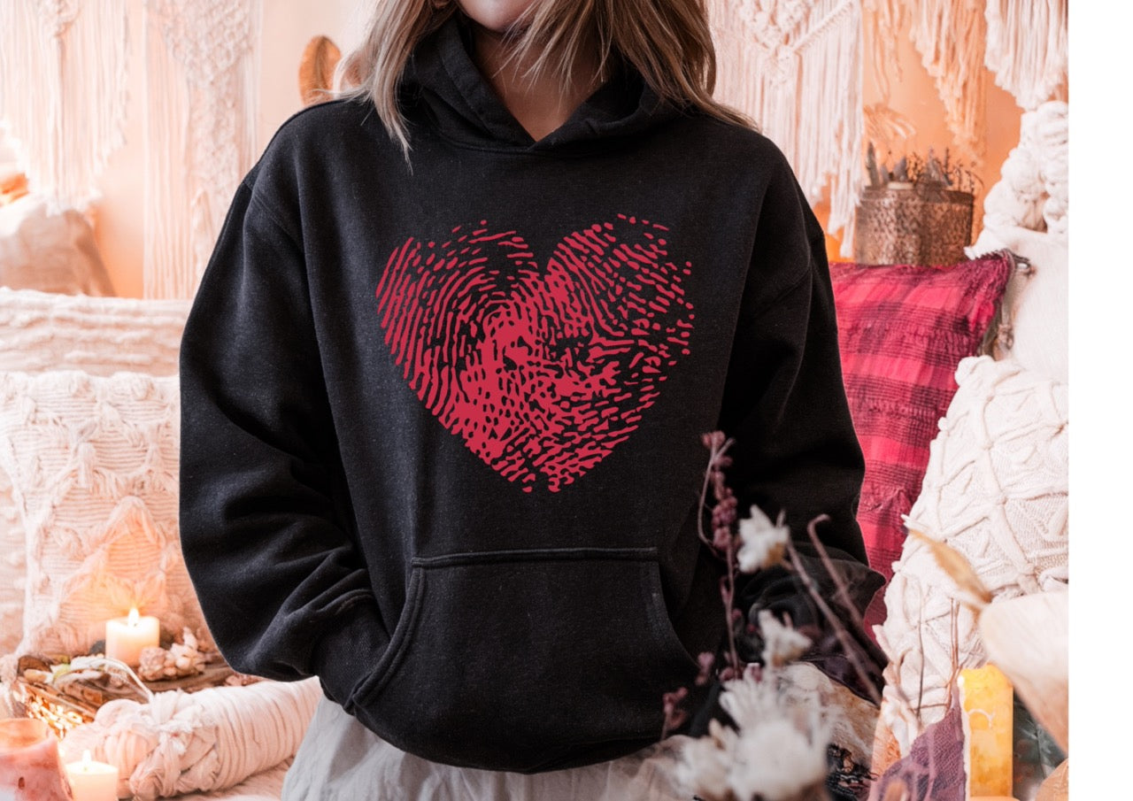 Couple Thumbprint Heart Sweatshirts ❤️✨