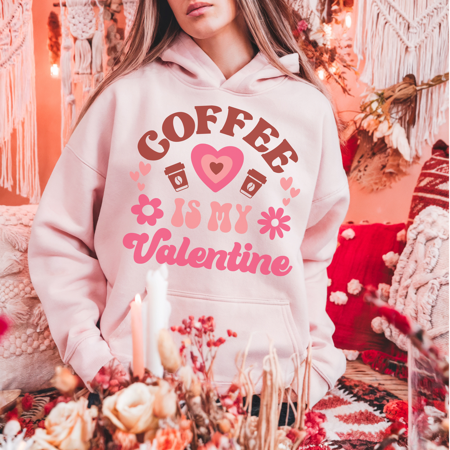 Coffee Is My Valentine Hoodie ☕❤️